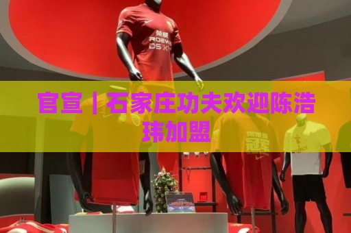官宣|石家庄功夫欢迎陈浩玮加盟 官宣|石家庄功夫欢迎陈浩玮加盟