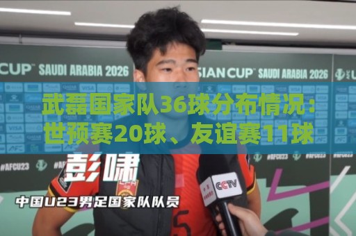武磊国家队36球分布情况：世预赛20球、友谊赛11球、亚洲杯2球